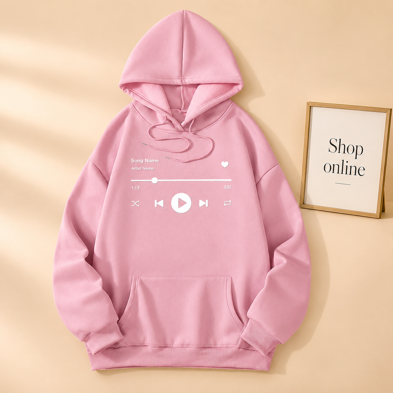 PINK SONG NAME HOODIE