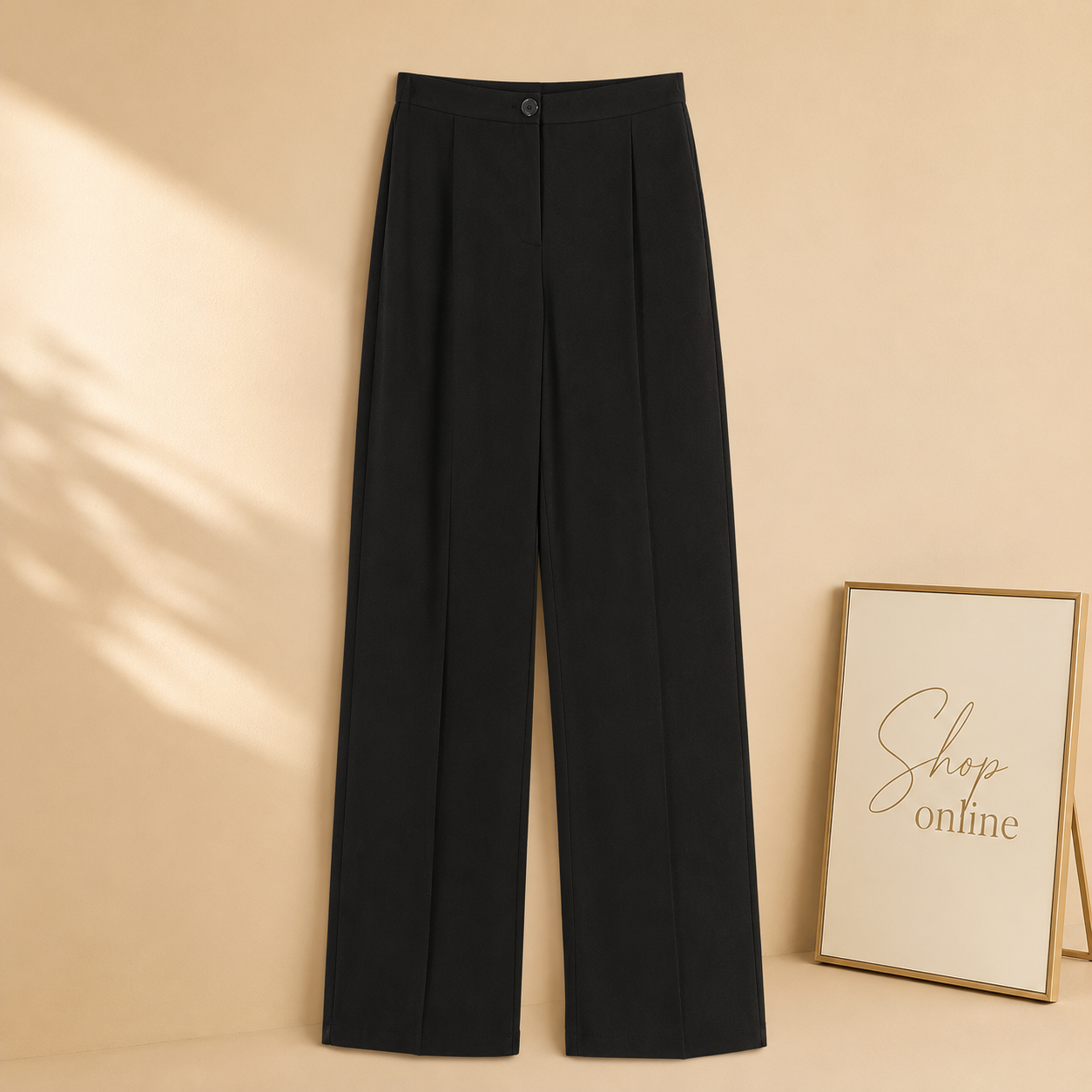 BLACK FORMAL PANT WIDE LEG