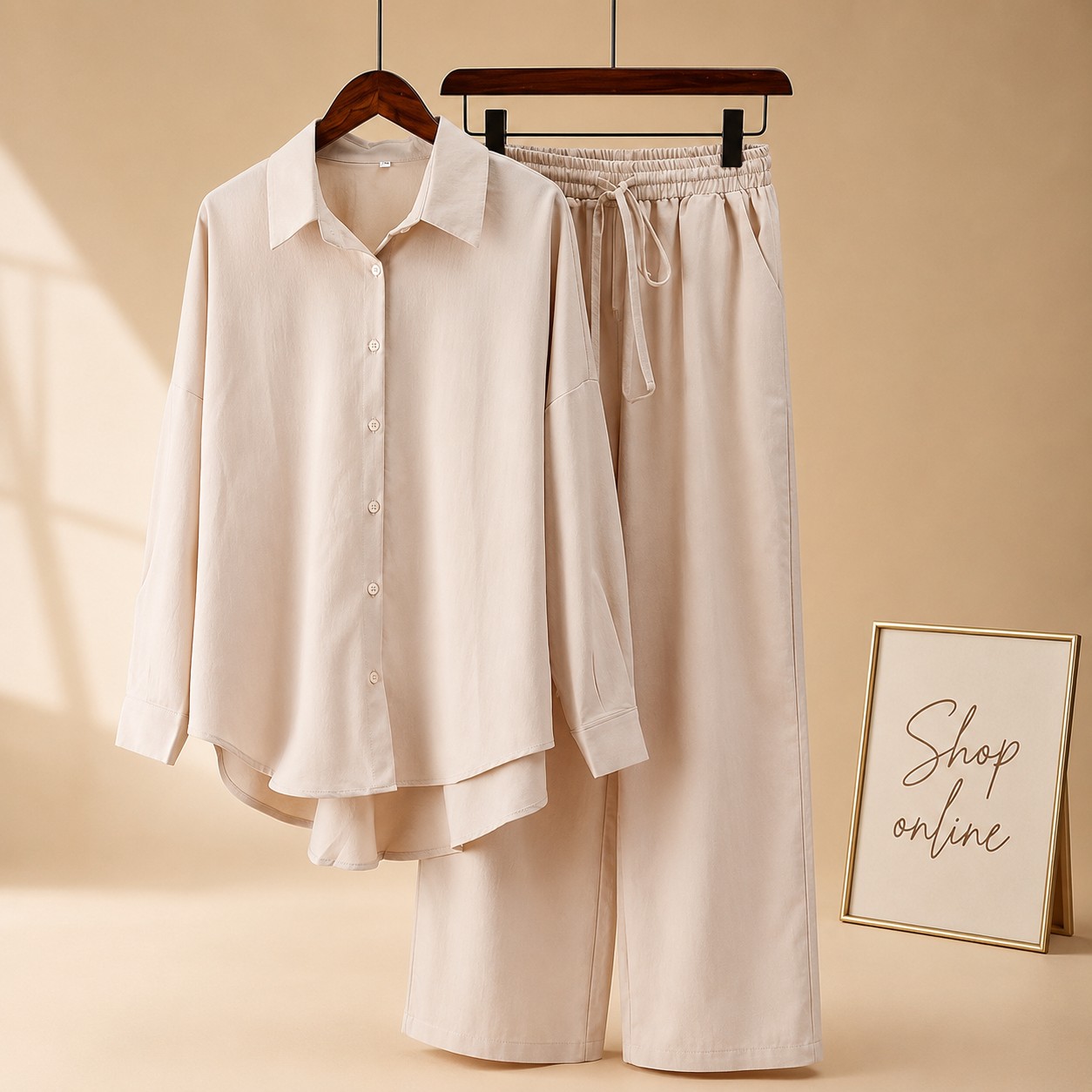 OFF WHITE BUTTON COORD SET