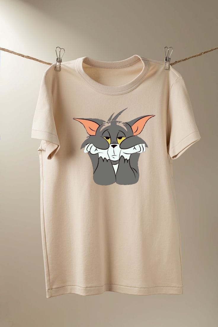 BEIGE T-SHIRT (BORED TOM)