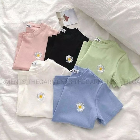 CUT SUNFLOWER POCKET T-SHIRT