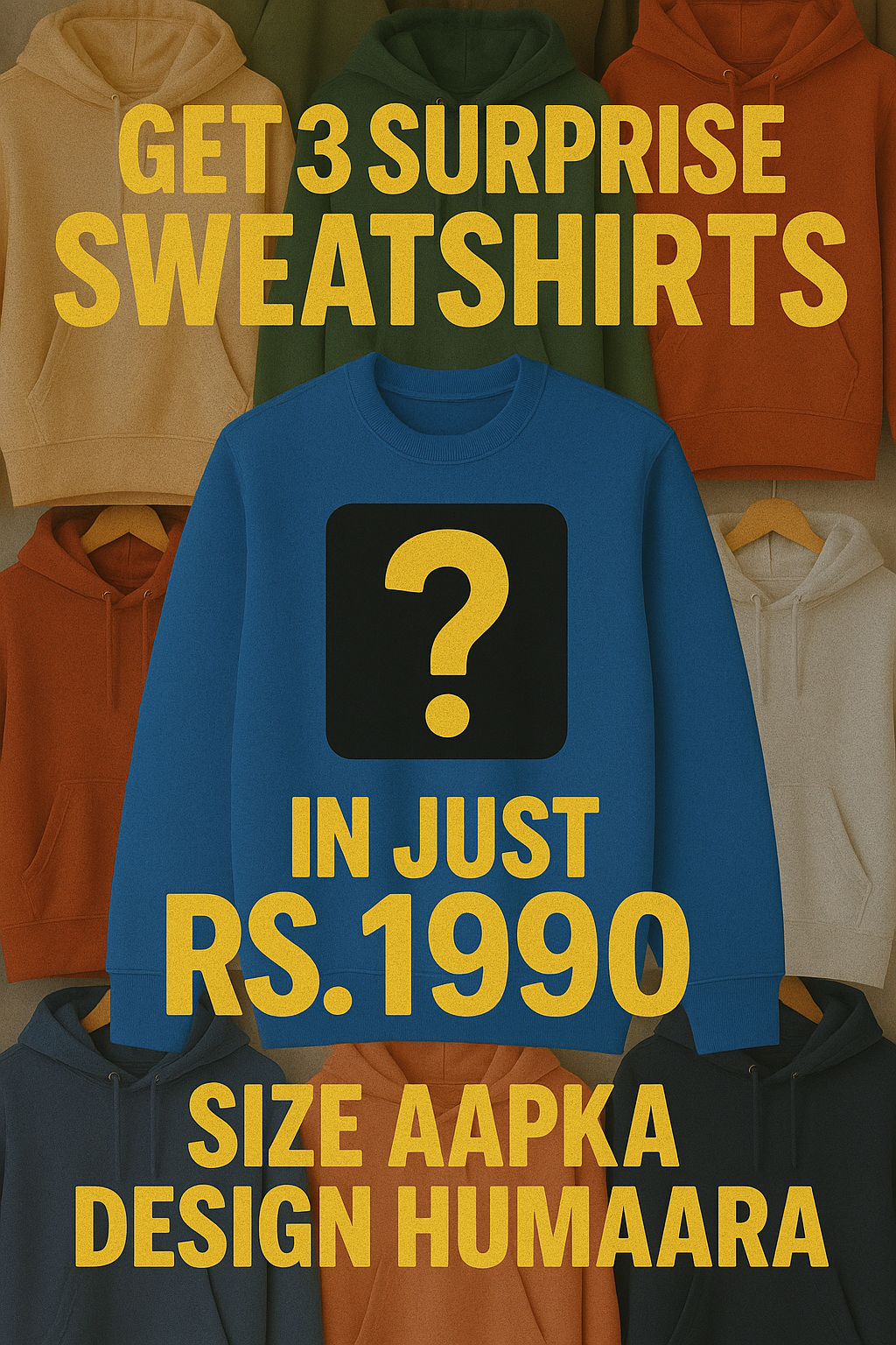 3 SURPRISE SWEATSHIRT