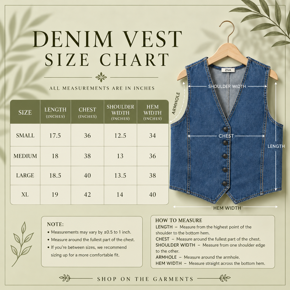 DARK BLUE DENIM VEST