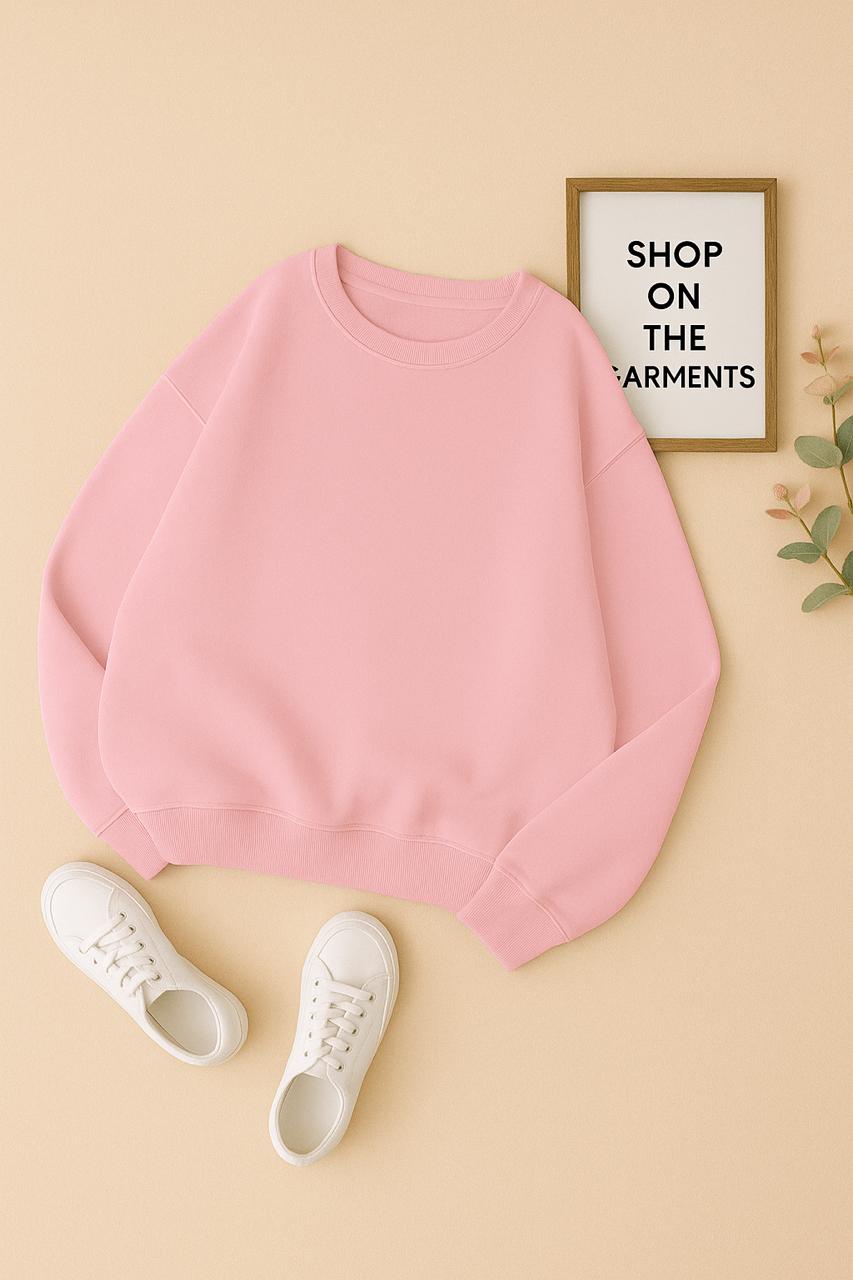 PLAIN PINK SWEATSHIRT