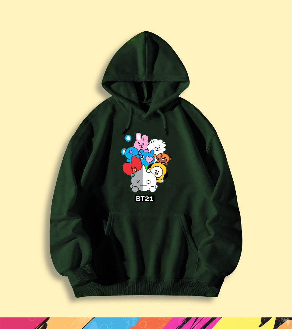 COLORFUL BT21 HOODIE - teehoodie.co