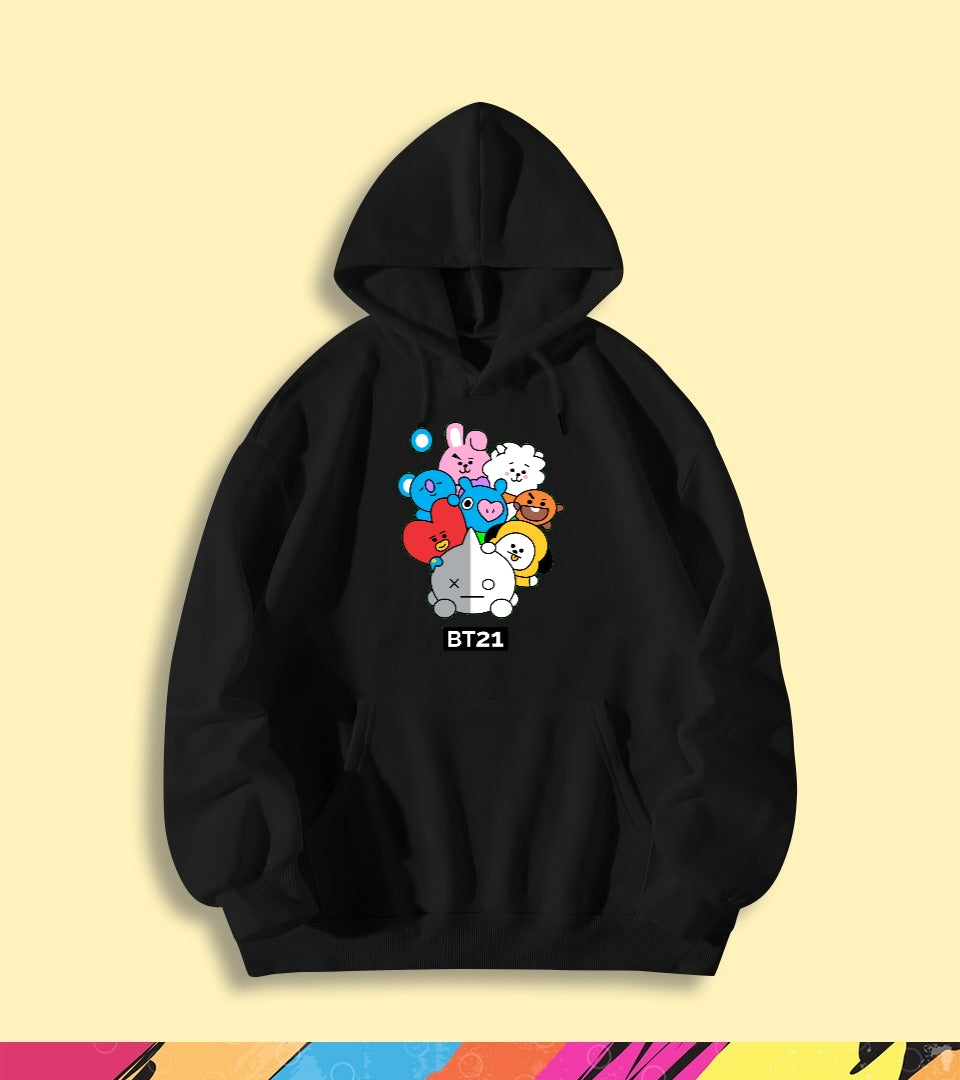 COLORFUL BT21 HOODIE - teehoodie.co