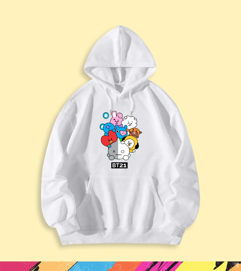 COLORFUL BT21 HOODIE - teehoodie.co