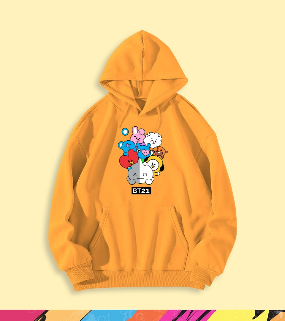 COLORFUL BT21 HOODIE - teehoodie.co