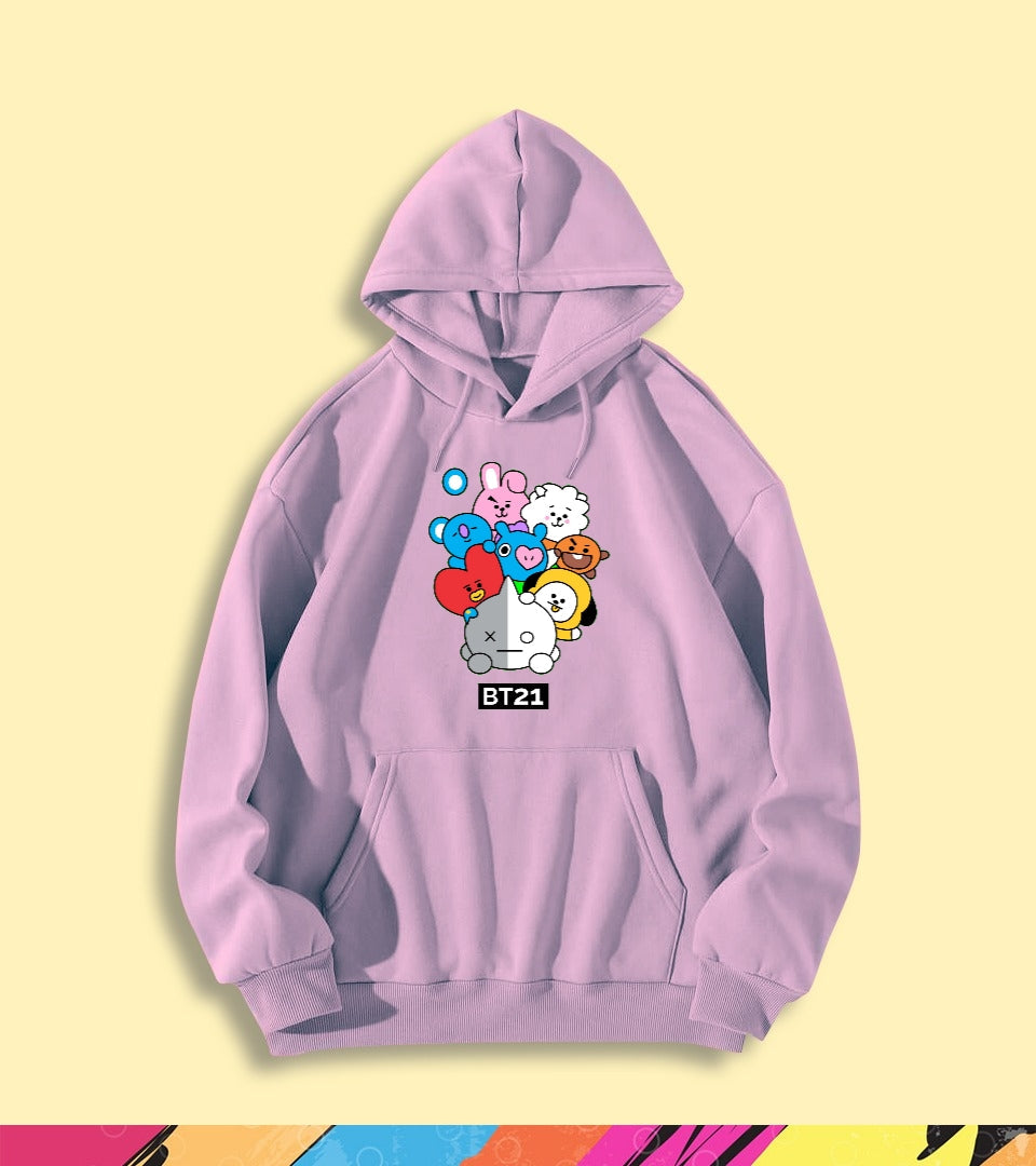 COLORFUL BT21 HOODIE - teehoodie.co