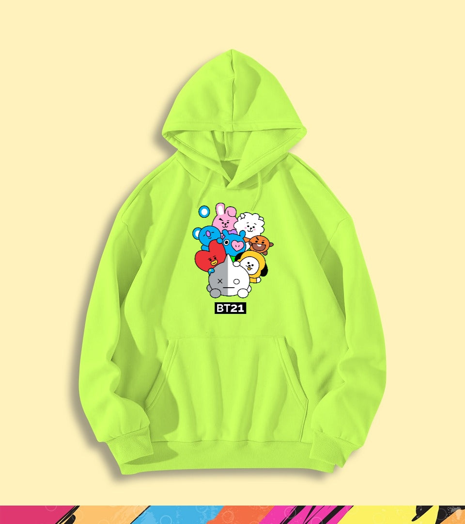COLORFUL BT21 HOODIE - teehoodie.co