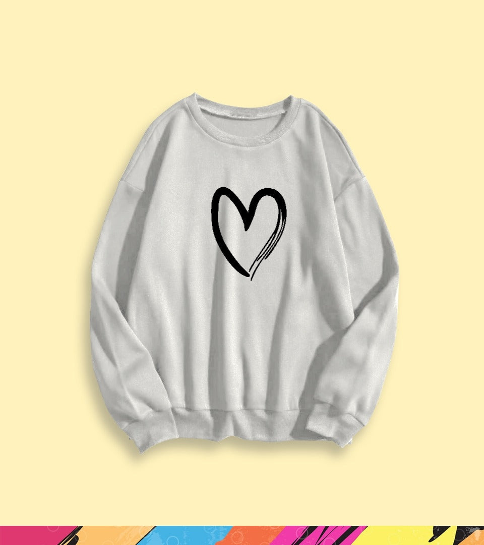 CUTE HEART SWEATSHIRT - teehoodie.co