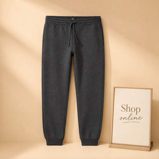 BASIC CHARCOAL TROUSER