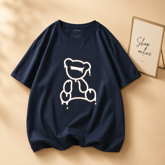 NAVY BLUE BEAR TSHIRT