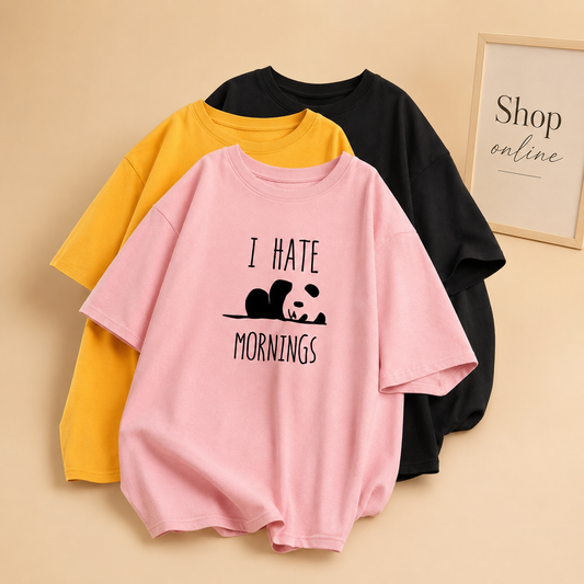 I HATE MORNING TSHIRT