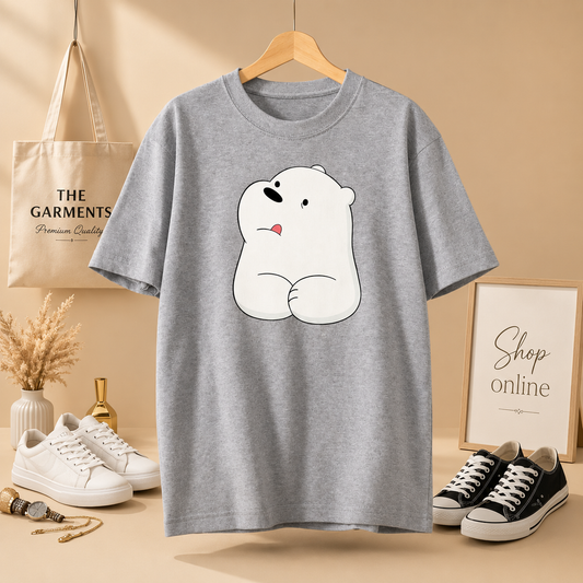 GREY TSHIRT ( BIG ICE BEAR)