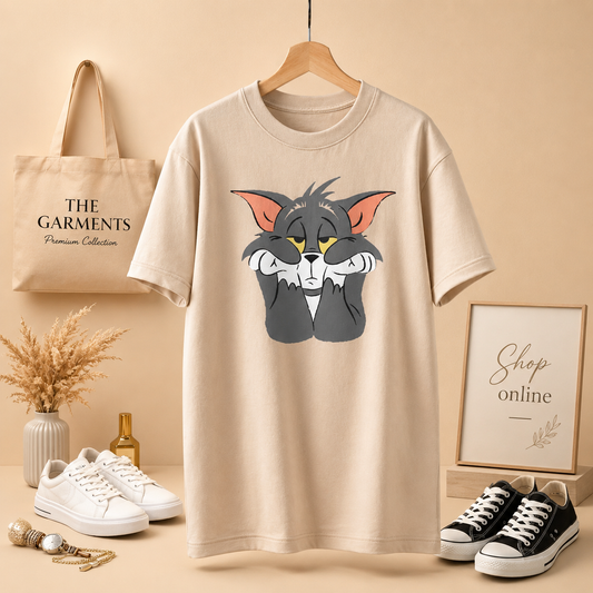 BEIGE T-SHIRT (BORED TOM)
