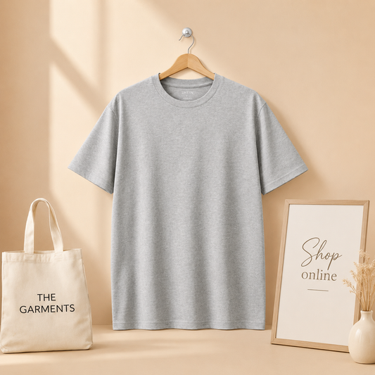 PLAIN GREY TSHIRT