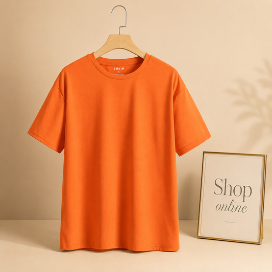 PLAIN ORANGE TSHIRT