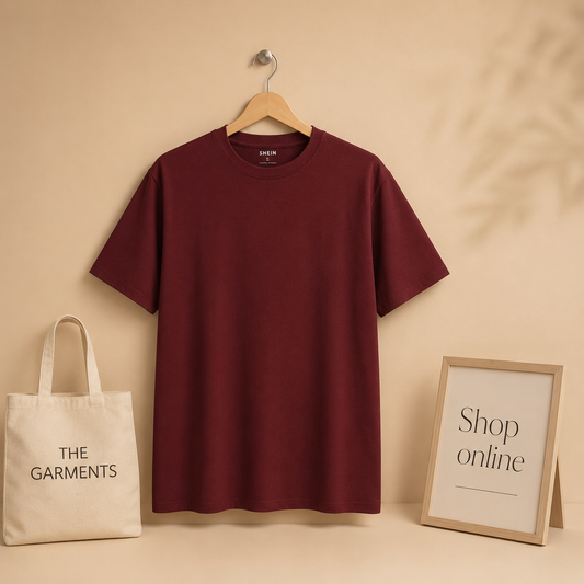 PLAIN MAROON TSHIRT