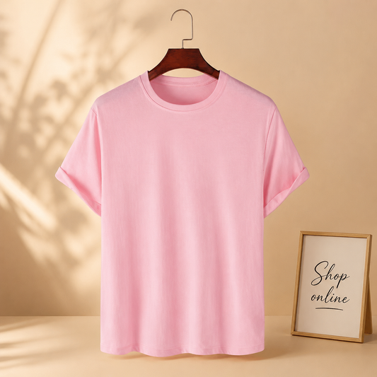 PLAIN PINK TSHIRT