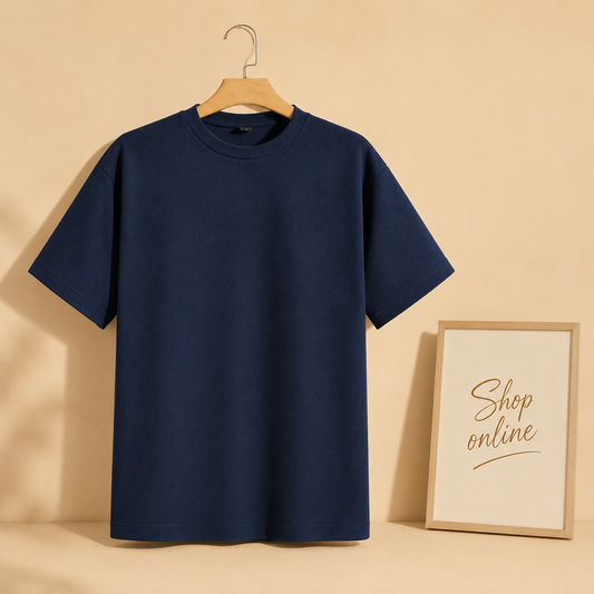PLAIN NAVY BLUE TSHIRT