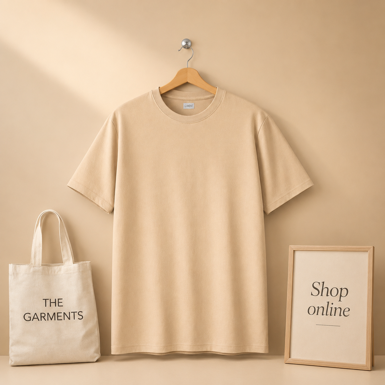 PLAIN CREAM TSHIRT