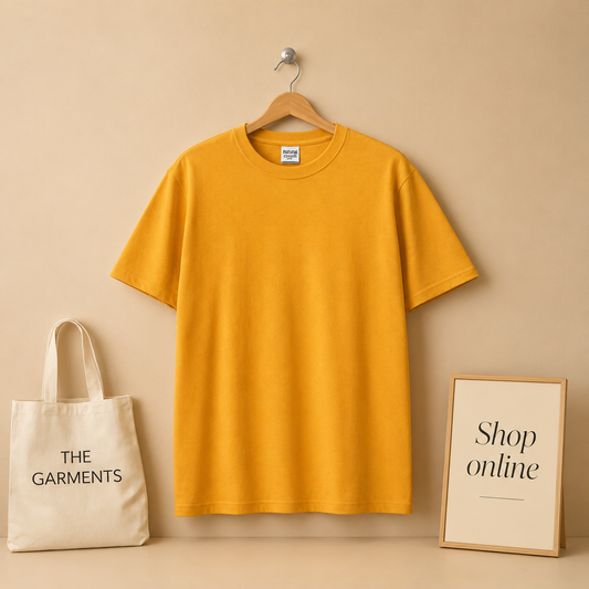 PLAIN MUSTARD TSHIRT