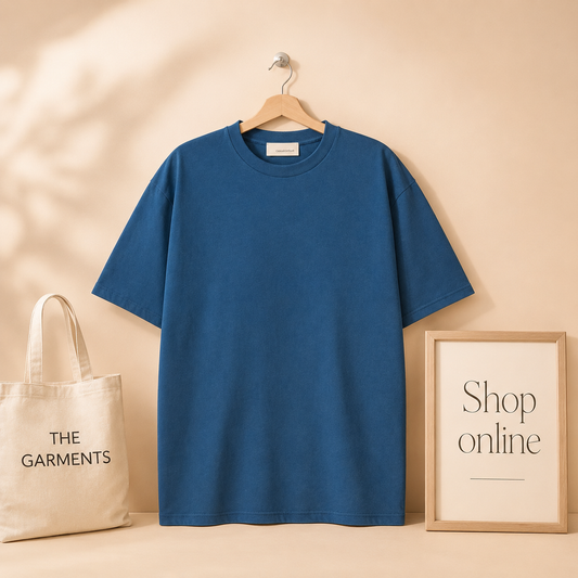 PLAIN PETROLEUM BLUE TSHIRT