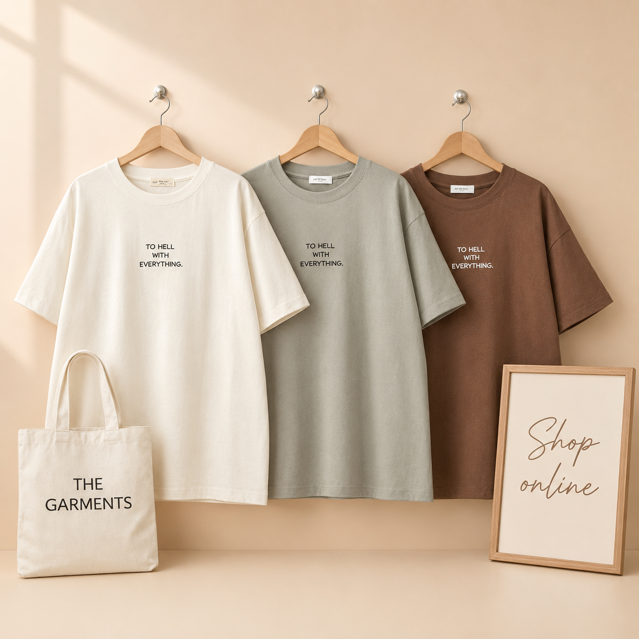 T-SHIRT ( TO HELL WITH EVERYTHING centre)