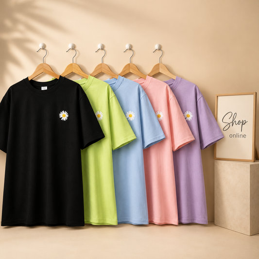 T-SHIRT ( CUT SUNFLOWER POCKET)
