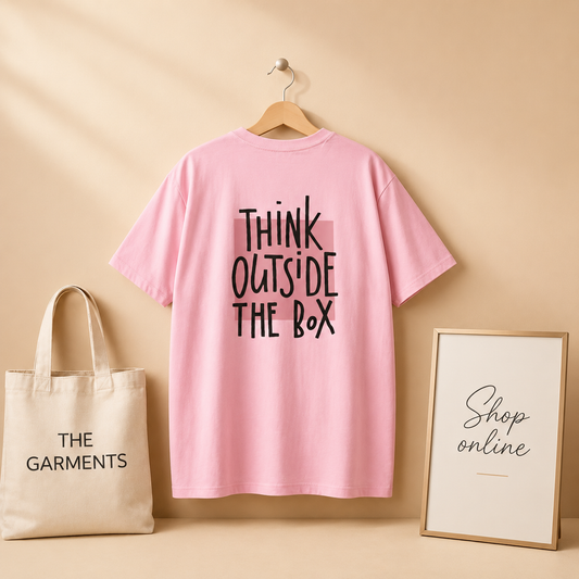 PINK T-SHIRT ( THINK OUTSIDE THE BOX)