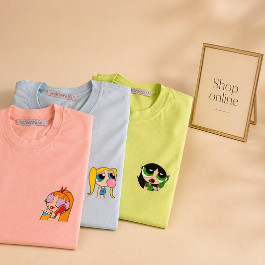 PACK OF 3 TSHIRTS( POWERPUFF GIRLS)