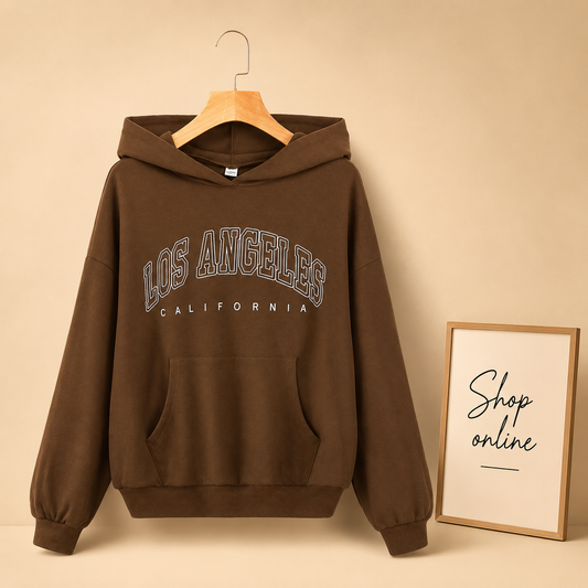 BROWN LOS ANGLES HOODIE