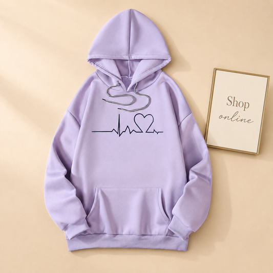 LILAC HOODIE HEART VIEN