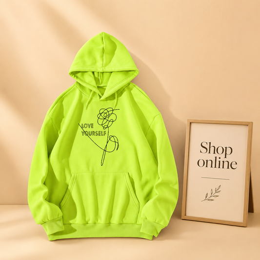 LOVE YOURSELF FLOWER HOODIE
