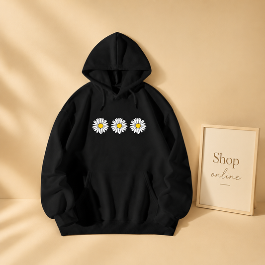 THREE DAISY HOODIE