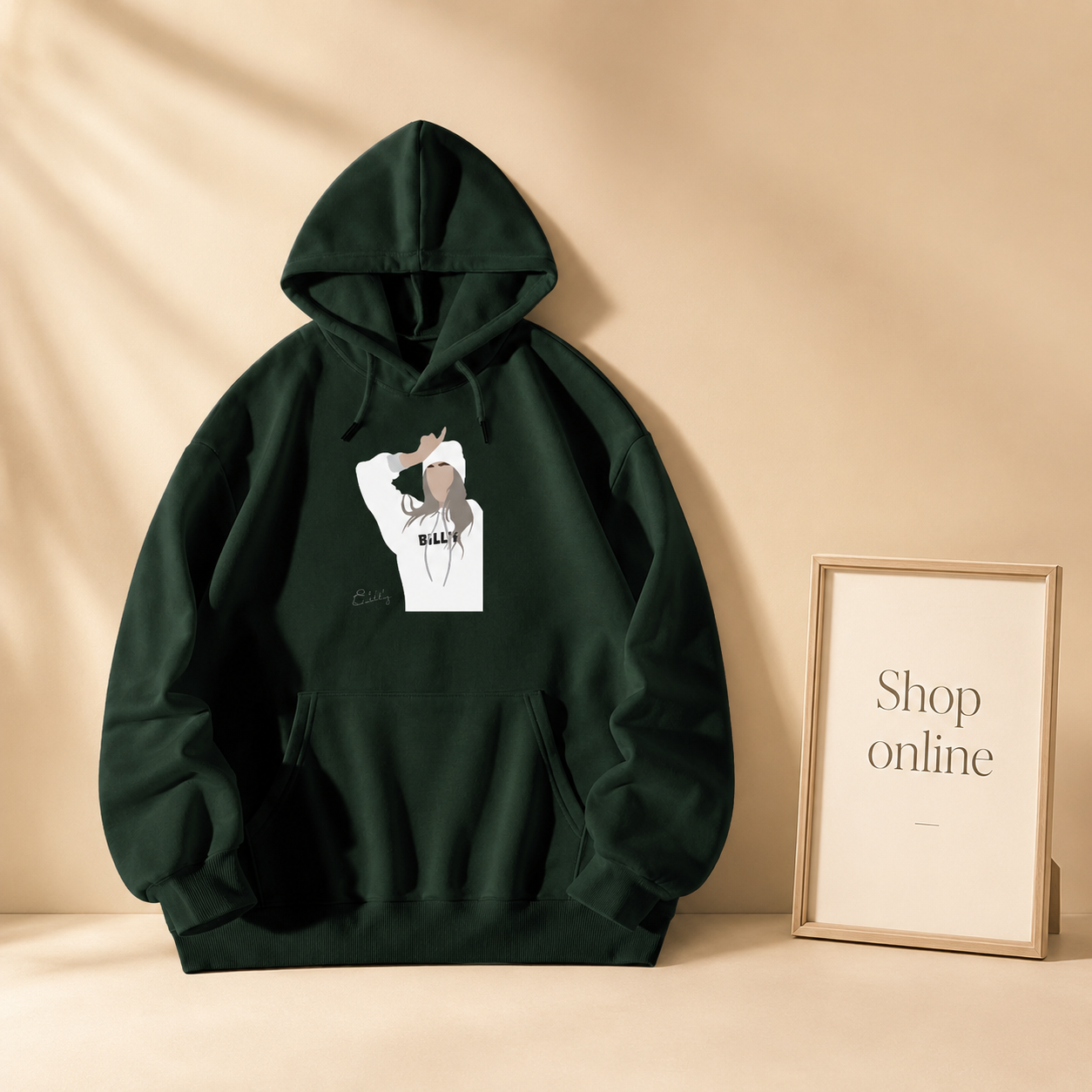 BILLIE EILISH GRAPHIC GIRL HOODIE