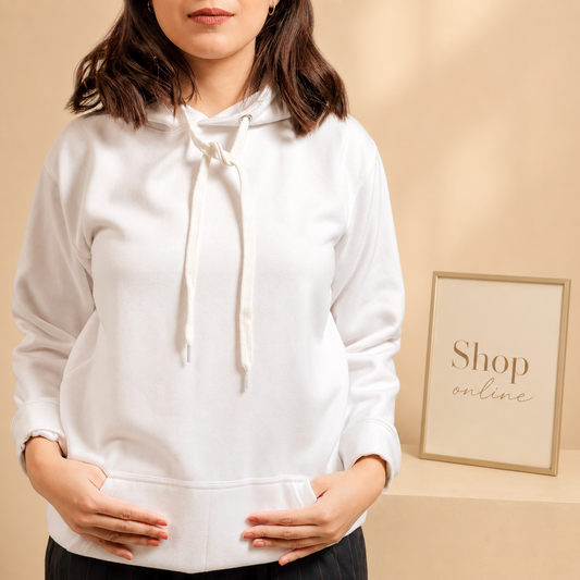 Basic White Hoodie // Women