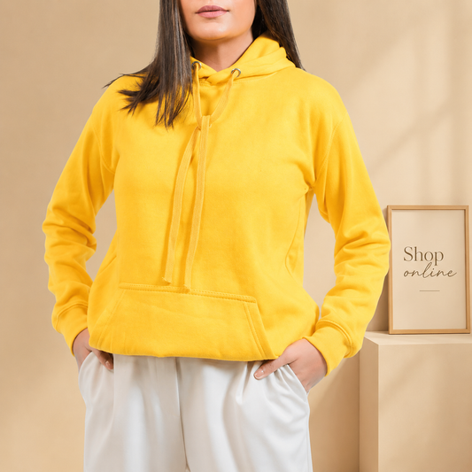 Basic Yellow Hoodie // Women