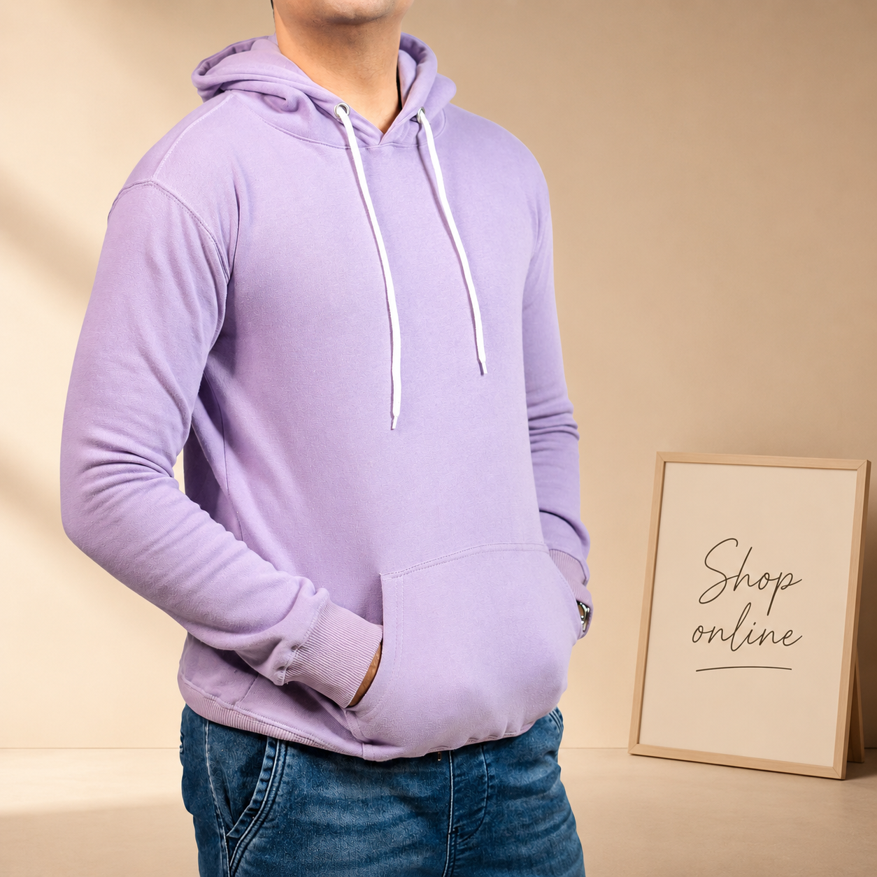 Basic Lavender Hoodie // Men