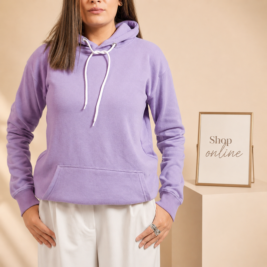 Basic Lavender Hoodie // Women