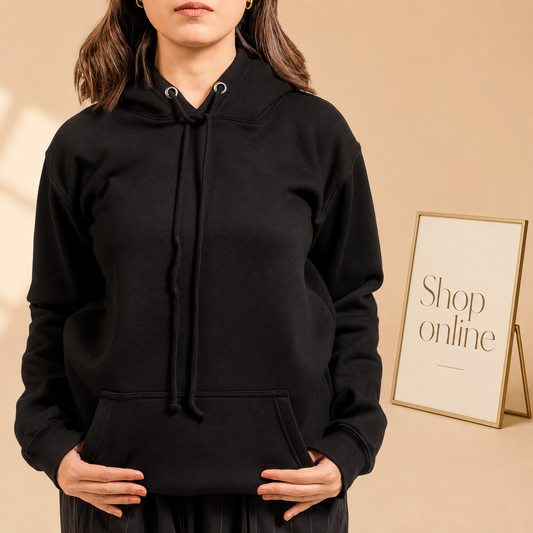 Basic Black Hoodie // Women