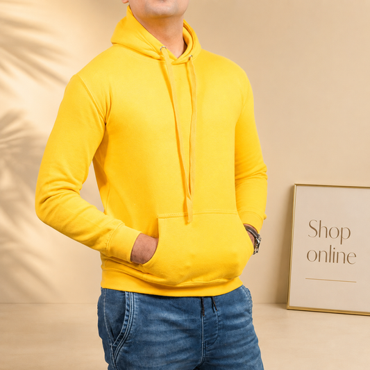 Basic Yellow Hoodie // Men