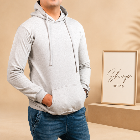 Basic Grey Hoodie // Men