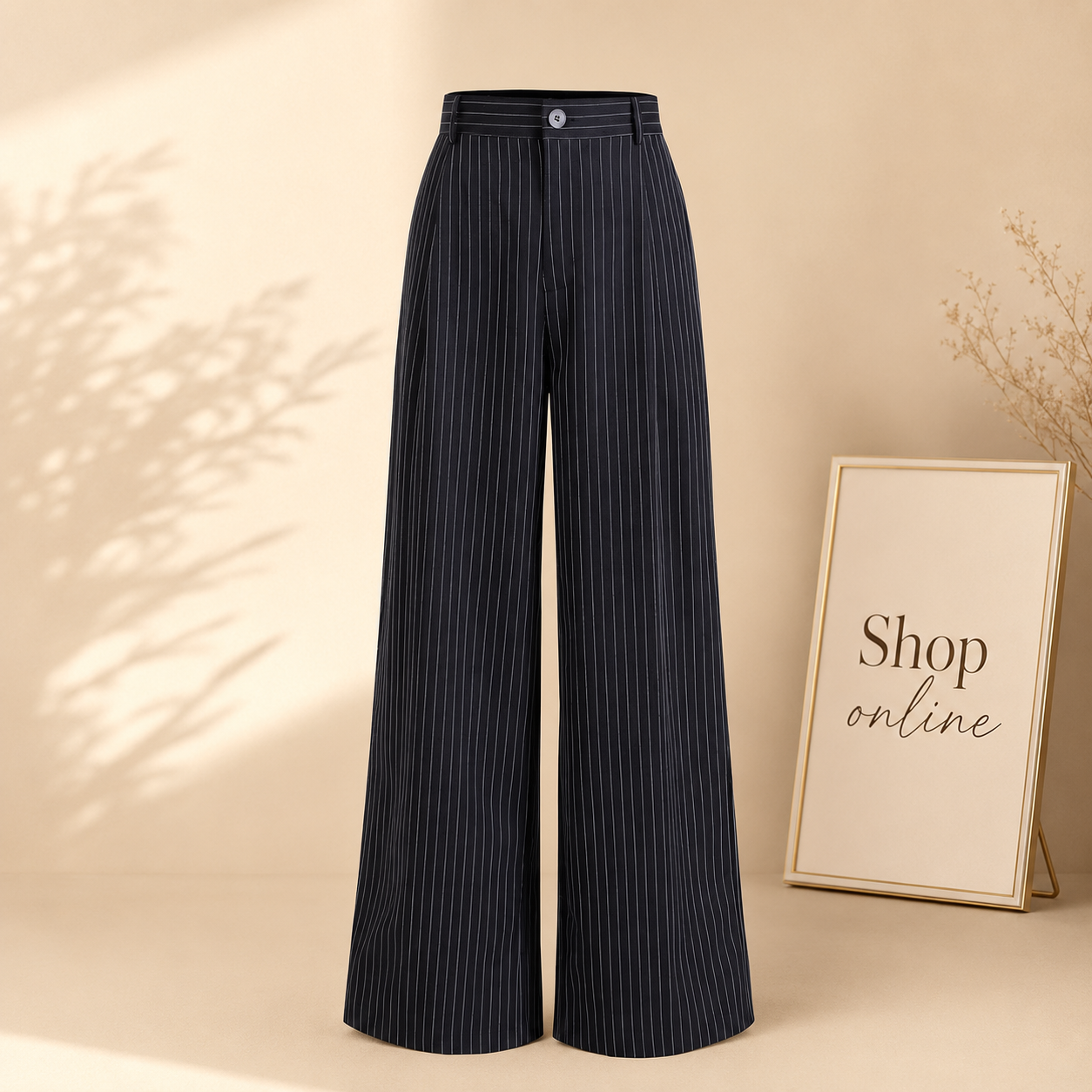 WHITE LINING BLACK FORMAL PANT