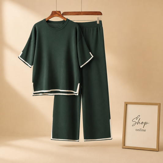 BOTTLE GREEN SUMMER LINING DRESS