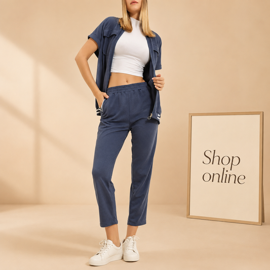 BLUE BASE BALL TRACKSUIT