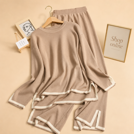 BEIGE LINING TRACKSUIT