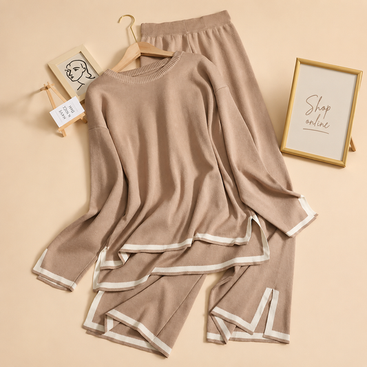 BEIGE LINING TRACKSUIT
