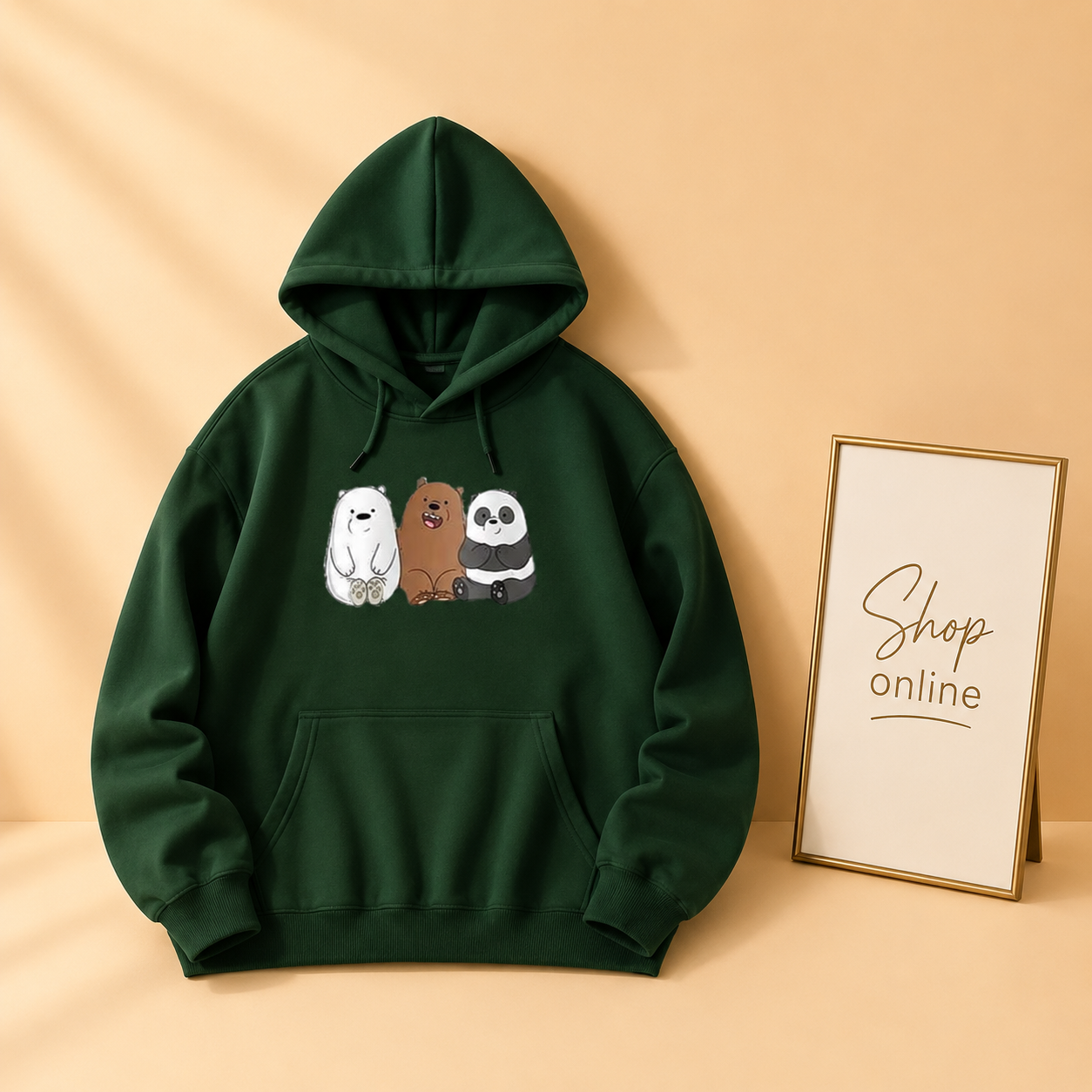 THREE BEAR FRIENDS HOODIE